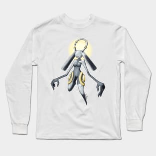 Metal Plated Angel Long Sleeve T-Shirt